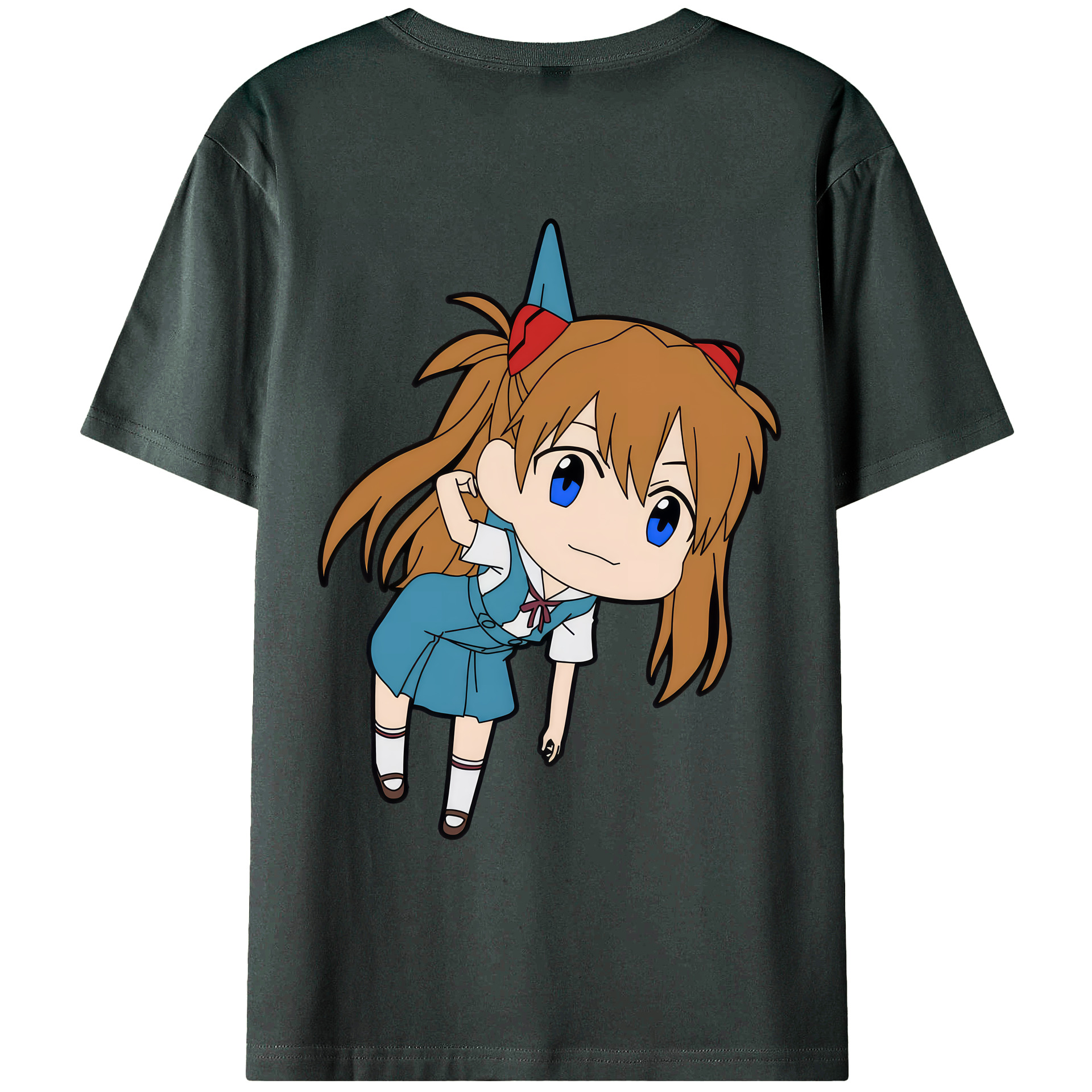 （画像用） EVA 新世紀エヴァンゲリオン 綿100％ メンズ半袖Tシャツ（バックプリント） 通気性